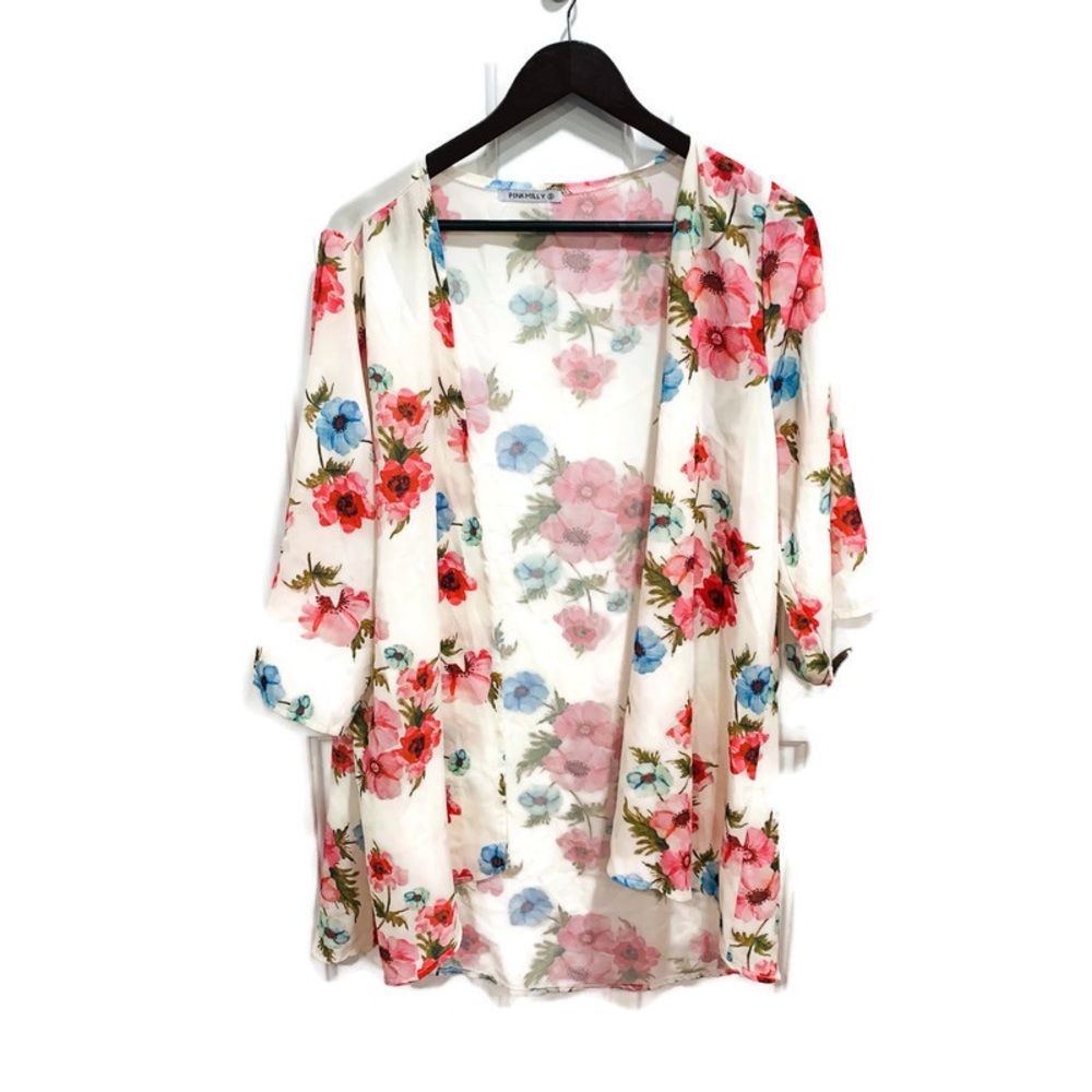 Pink Milly Floral Kimono small